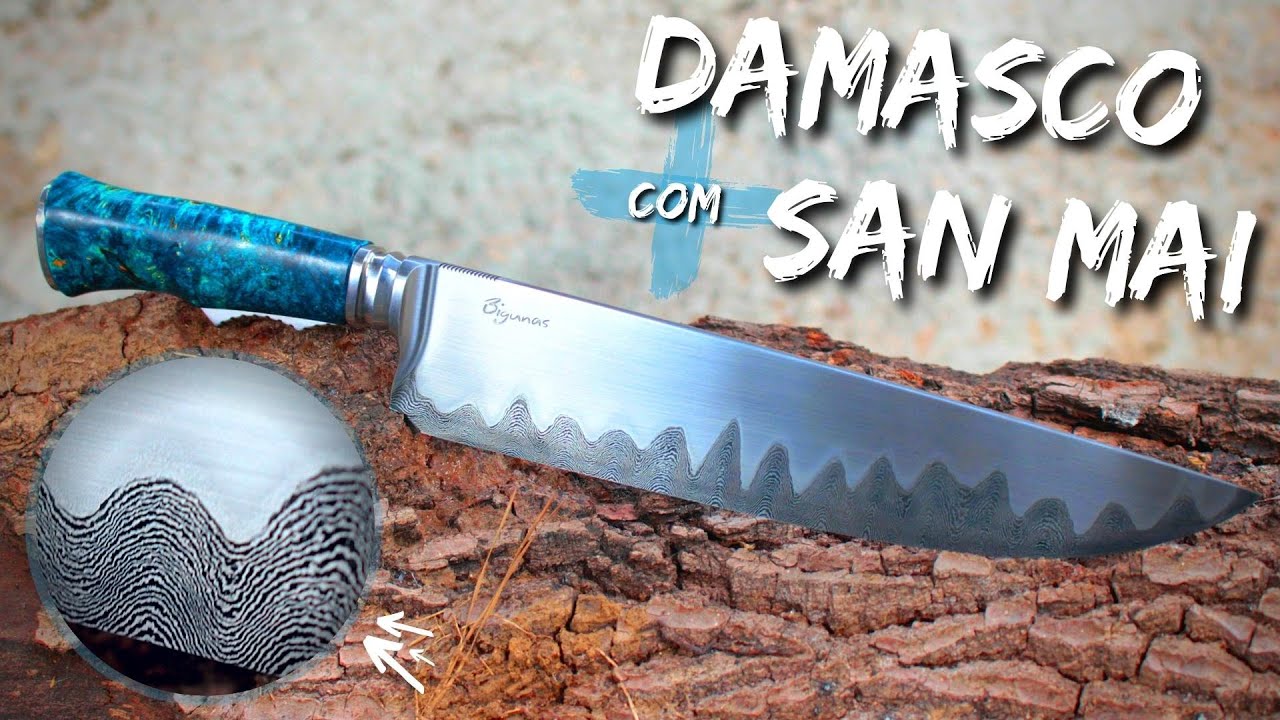 Misturei SAN MAI com DAMASCO e olha o resultado! - Faca de campo