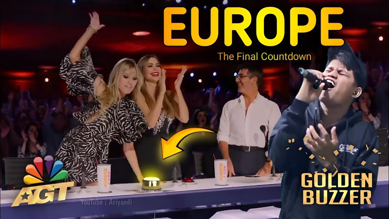 This Man Succeeded Make Judges Dancing With Singing The Final Countdown - Europe | GOLDEN BUZZER AGT