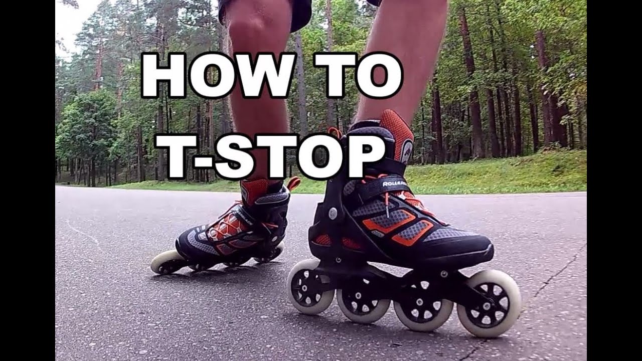Как сделать T-STOP на роликовых коньках | ROLLERBLADE BASICS EP 1