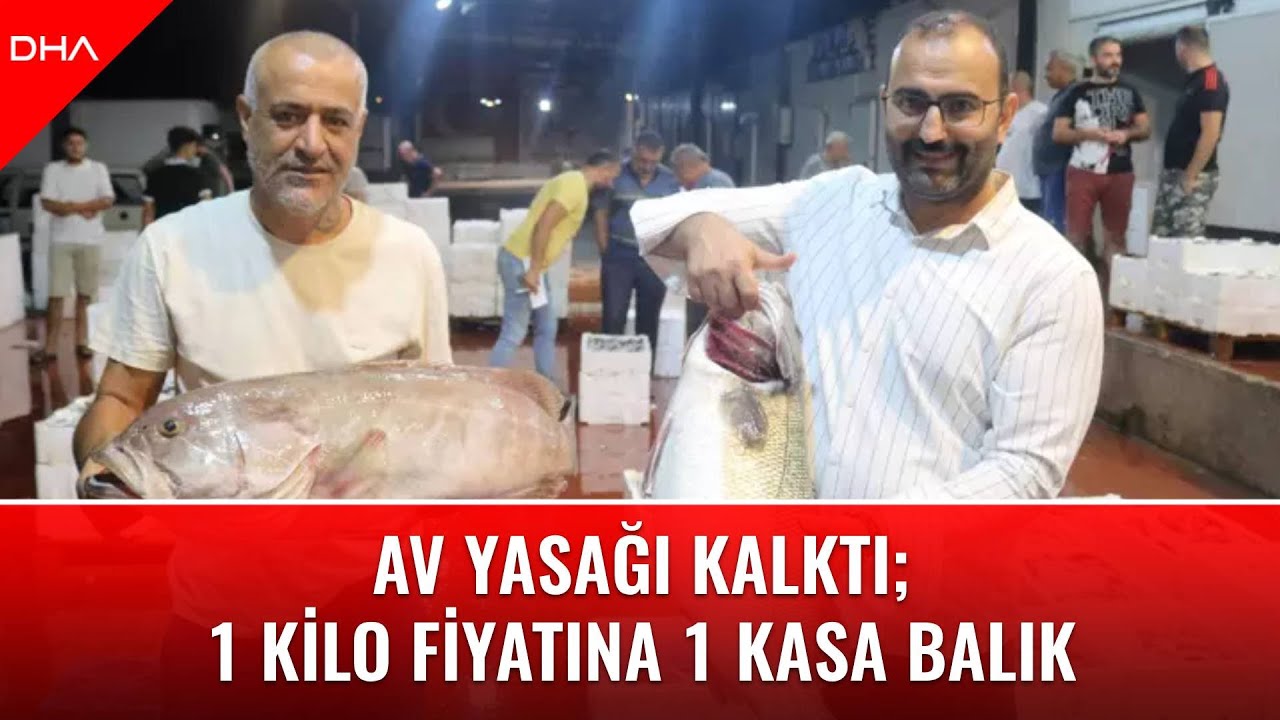 Akdeniz'de av yasağı kalktı; 1 kilo fiyatına 1 kasa balık