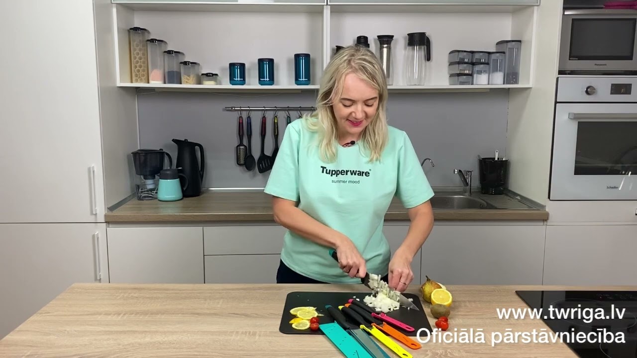 Презентация новой A-серии ножей Tupperware. www.twriga.lv