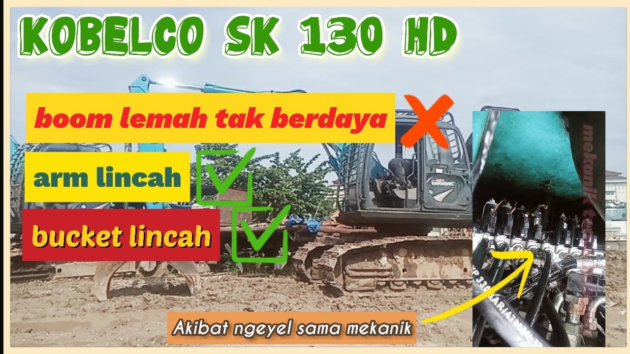 alat kobelco lemah