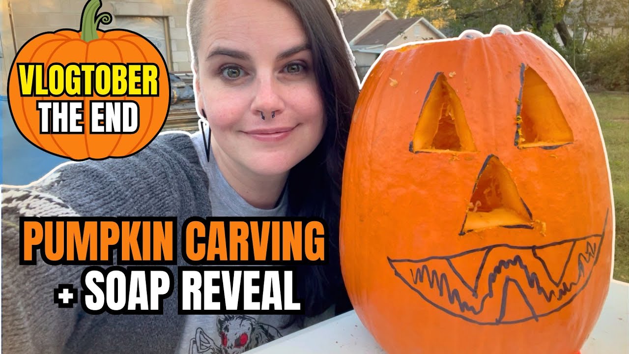 Финал Vlogtober: резьба по тыкве и резка мыла 🎃 Счастливого Хэллоуина!