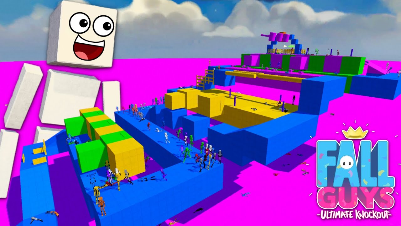 เล่นด่านใน fall guys จะเป็นยังไง !!  - Fun with ragdoll [เกมบักตัวเหลี่ยม]