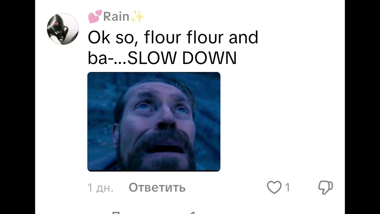 Baking meme that is from Tiktok videos :P