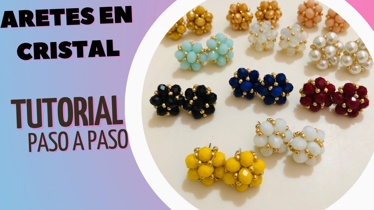 Cómo Hacer Aretes En Cristal Paso a Paso