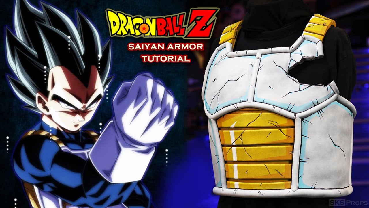 Dragonball Z: Косплей Сайянские доспехи — Бесплатные шаблоны — Боевые повреждения / Урок по шейди...