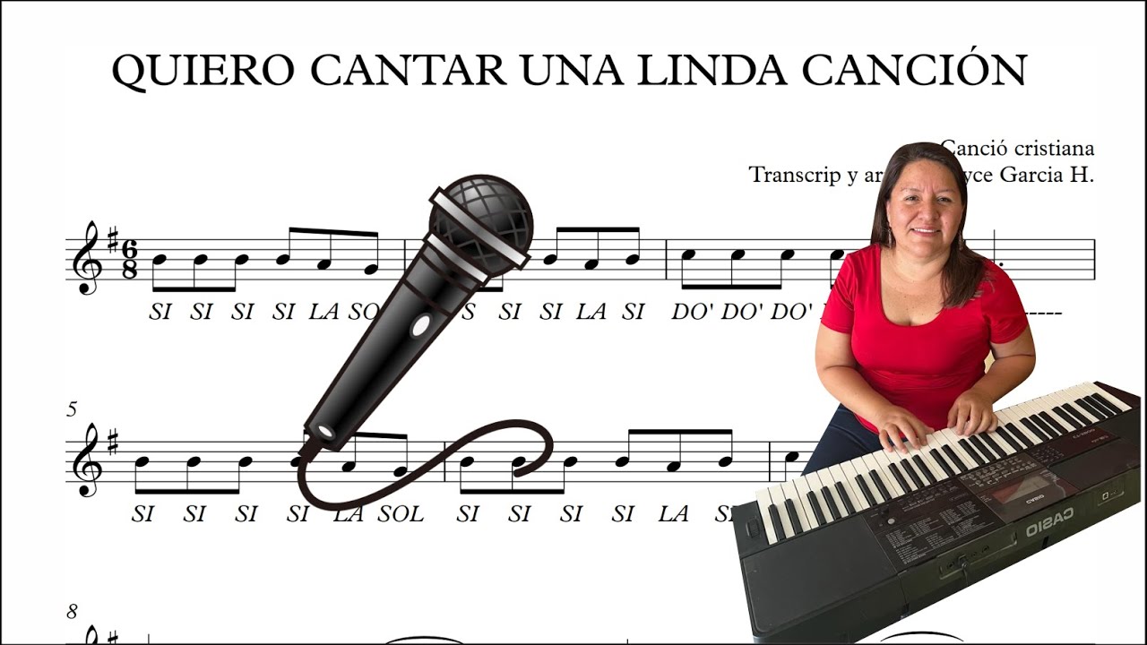 🎵🎹 QUIERO CANTAR UNA LINDA CANCIÓN - (Partitura) flauta, violín, guitarra, melódica, piano🎵