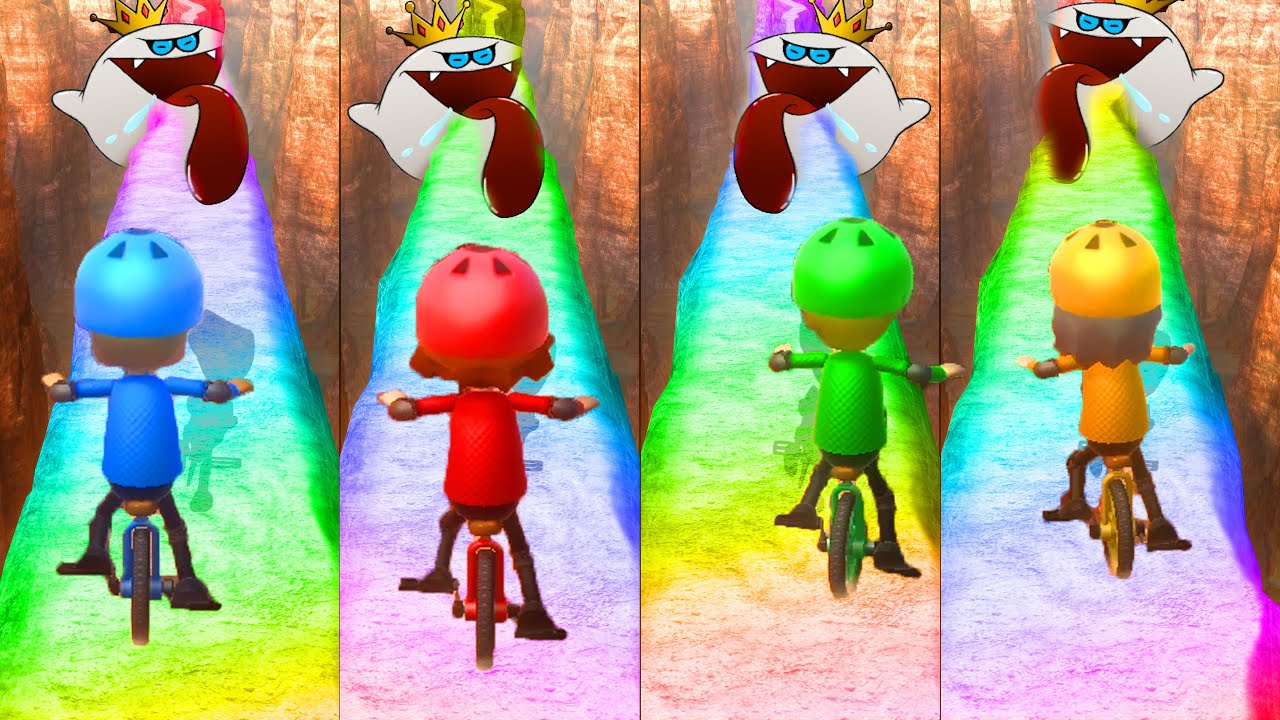 Wii Party U Highway Rollers - Item Bõ vs Giulia vs Matt vs Leonie (Master Difficulty)