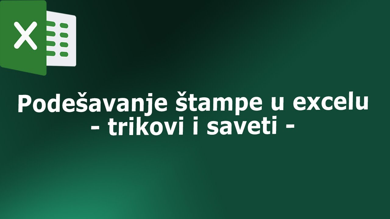 Poslovni excel - Štampanje velikih radnih listova