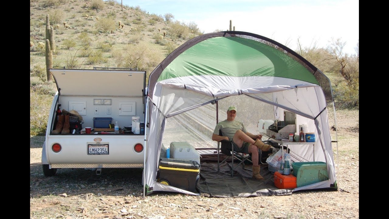 How to attach the Little Guy ScreenRoom to a Little Guy Trailer -
