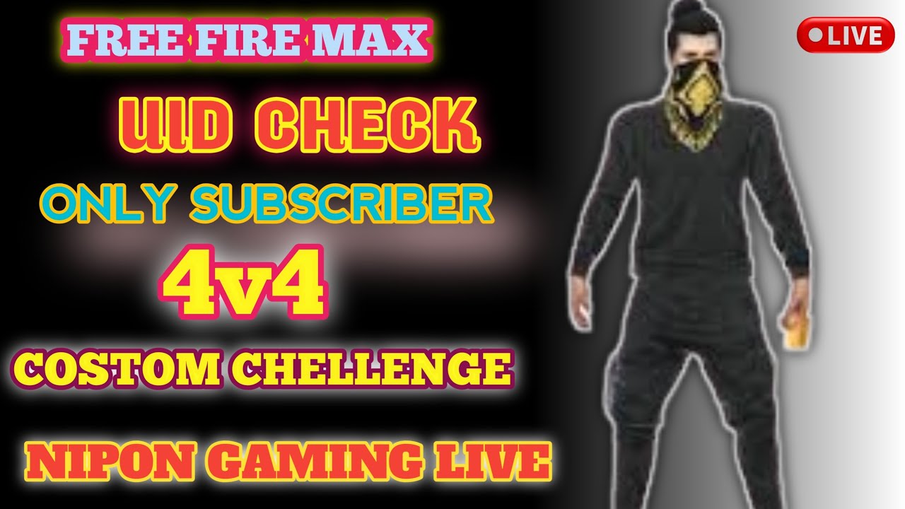 🛑 Live 🛑 UID check ✅ guild reaction ✅ Nipon gaming Live