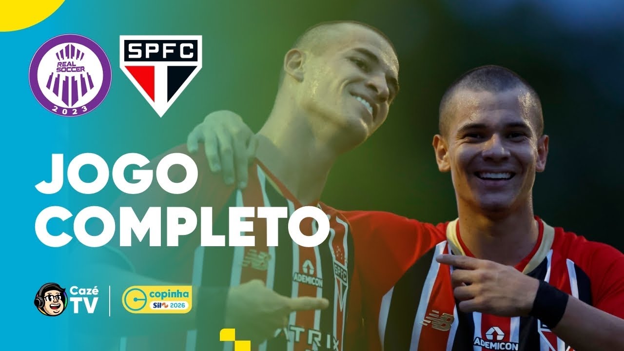 JOGO COMPLETO: S&Atilde;O PAULO X REAL SOCCER | COPINHA 2026 | FASE DE GRUPOS | 3&ordf; RODADA