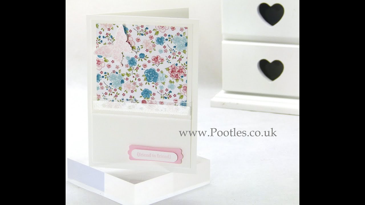 Stampin Up UK Twitterpated Papillon Pot Pourri Card for Workshops