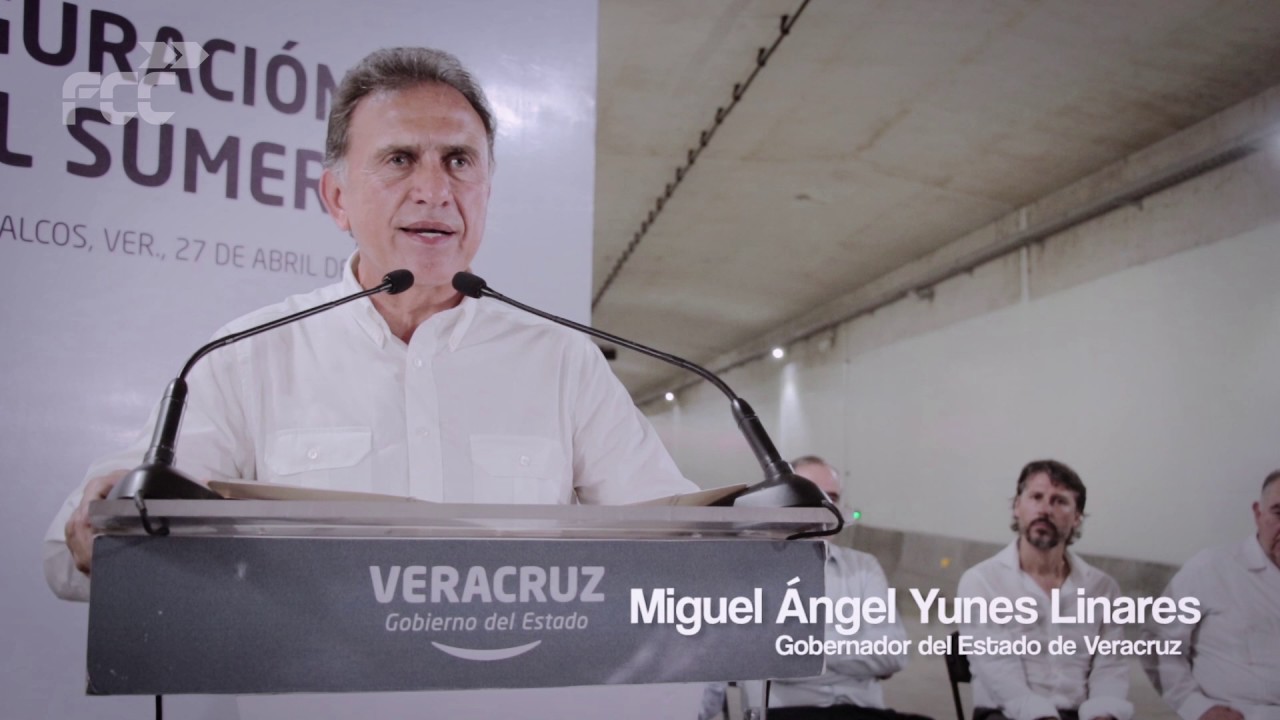 Inauguración del túnel de Coatzacoalcos (México), construido por FCC