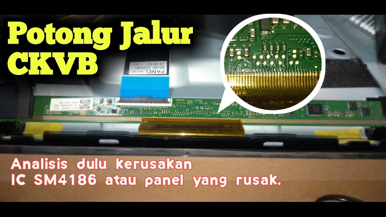 TV LED Samsung Blank hitam suara ada backlight nyala