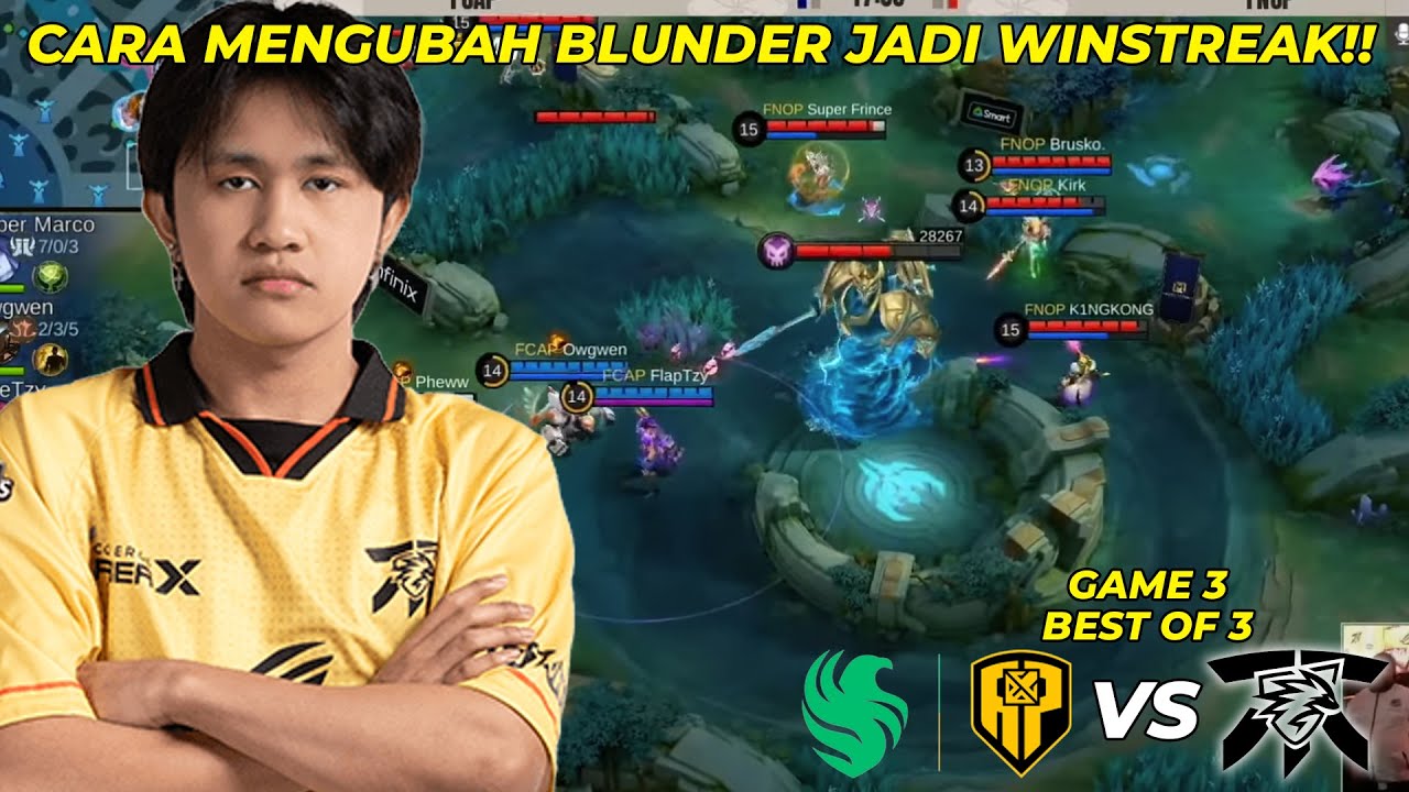 CARA MENGUBAH BLUNDER JADI WINSTREAK!! - FALCONS APBREN vs FNATIC ONICPH Game 3 #KBreakdown