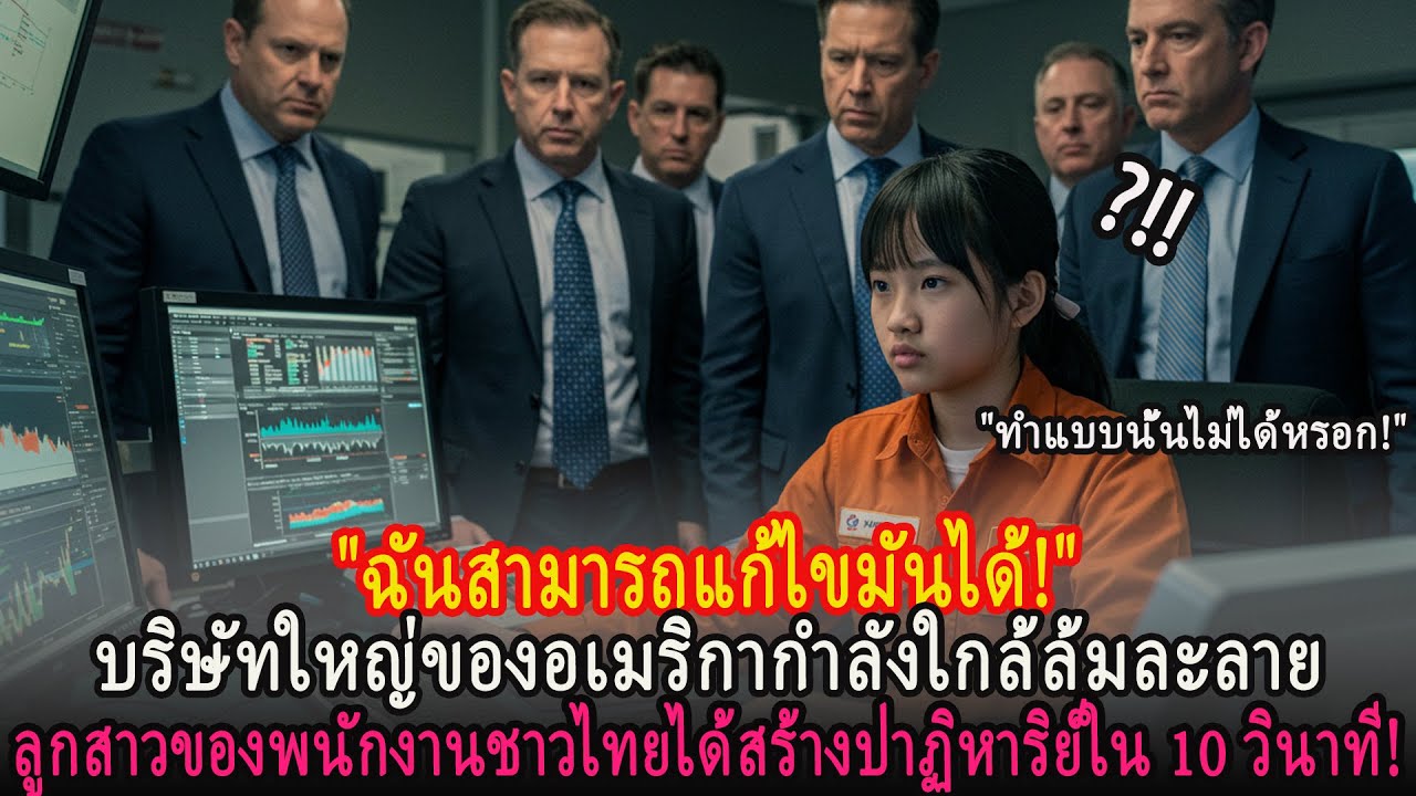 บริษัทใหญ่ของอเมริกากำลังใกล้จะล้มละลาย แต่ลูกสาวของพนักงานชาวไทยได้สร้างปาฏิหาริย์ใน 10 วินาที