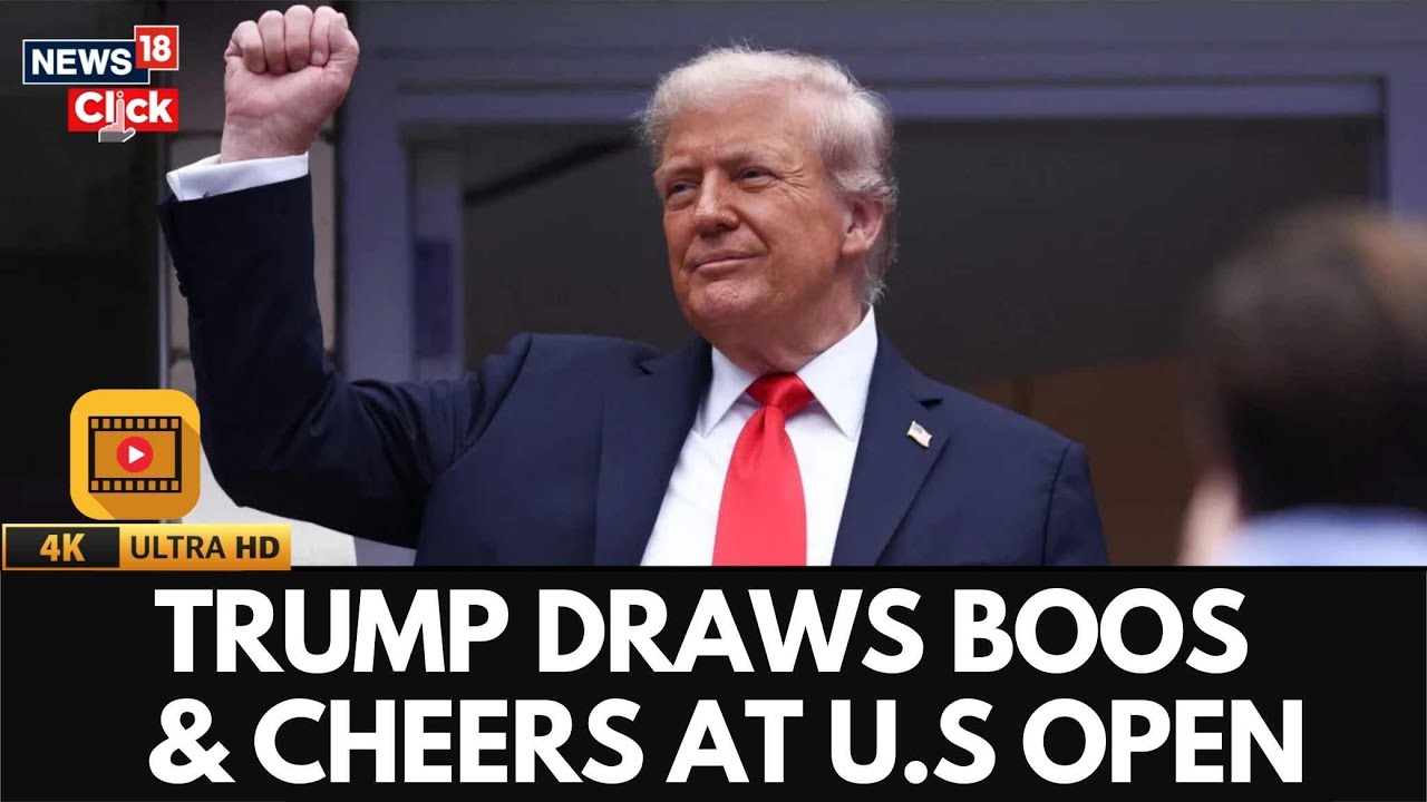 Trump Booed & Cheered at US Open Final | Crowd Reaction Split During Surprise Appearance | 4K | N18G