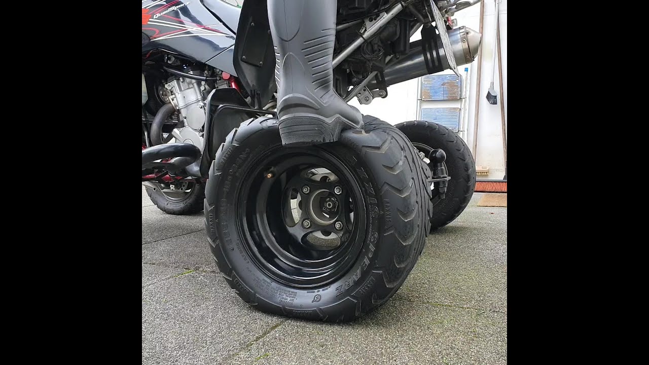 Deflating quad tires