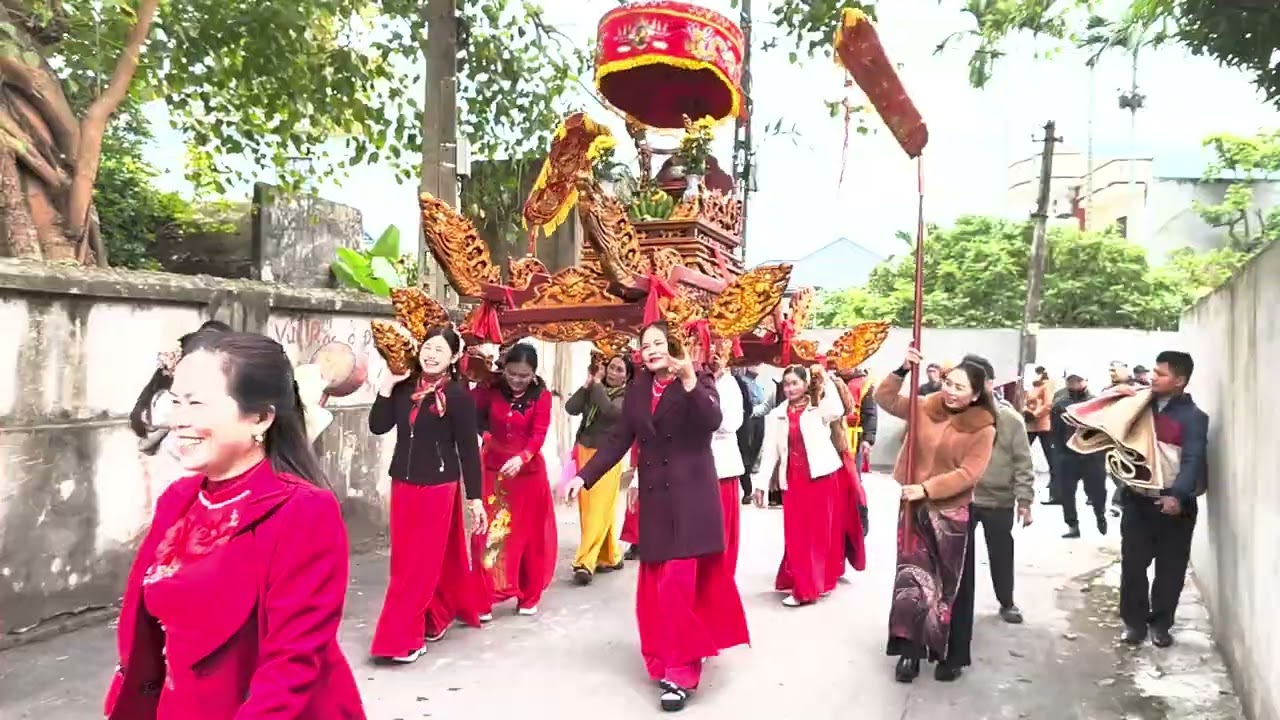 @Toàn cảnh lễ rước kiệu đỗ tộc giáp Bắc tỉnh Hưng Yên @