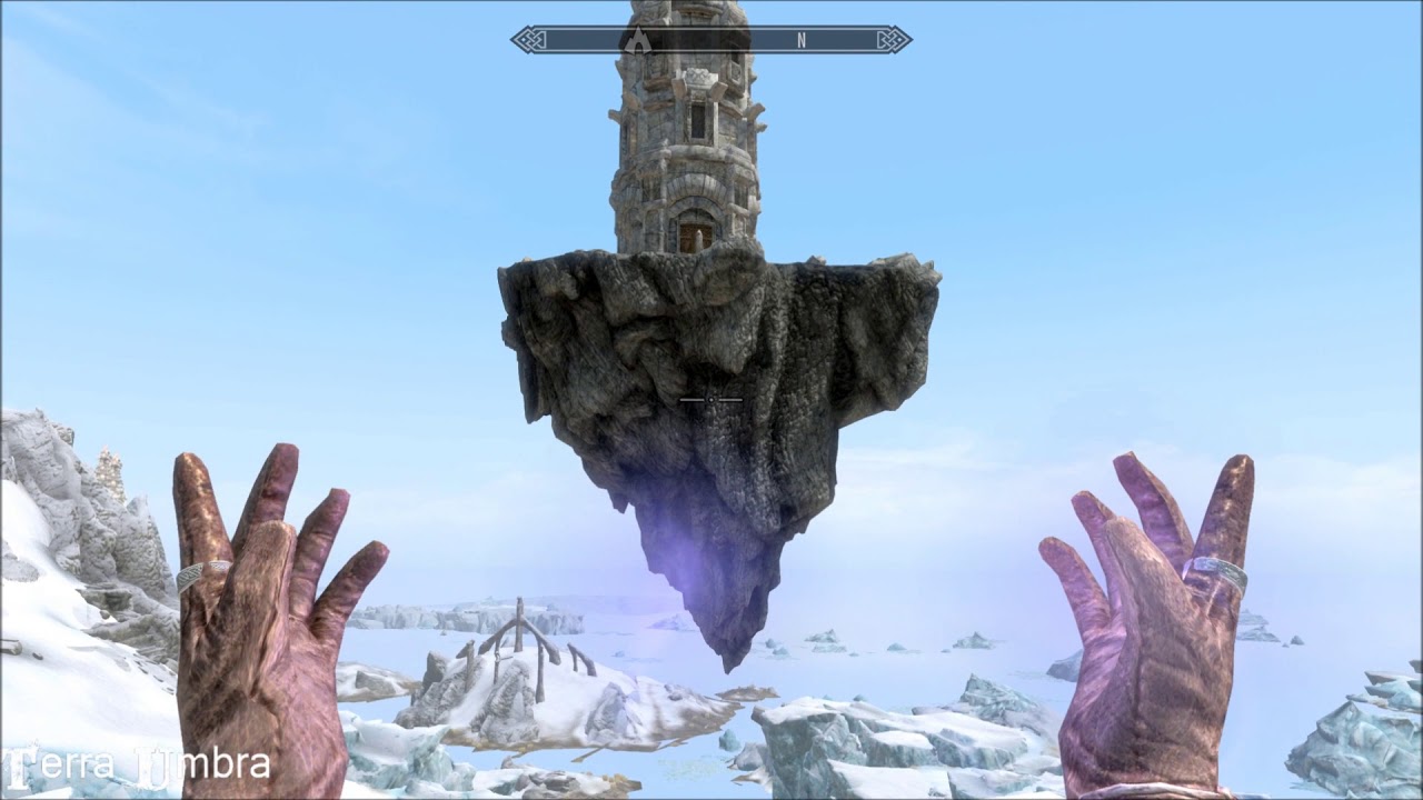 Terra Umbra - Mobile Floating Island - Skyrim Special Edition House Mod