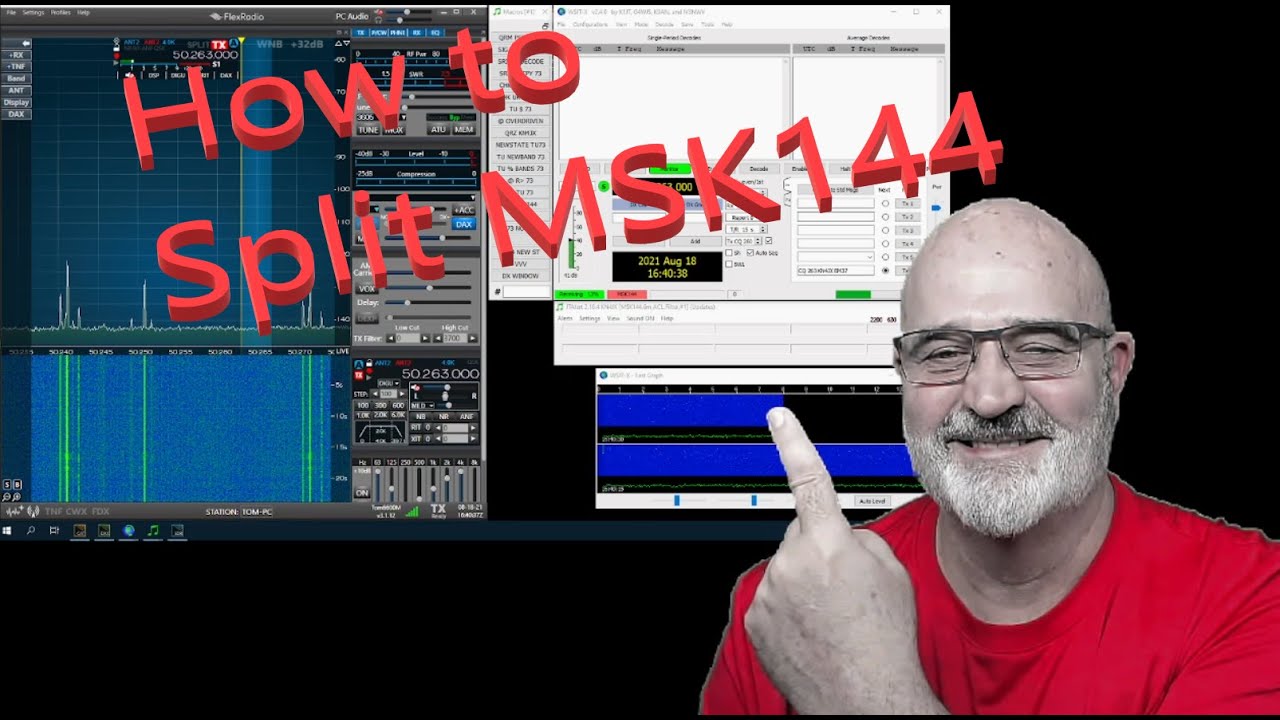 How to get started using split on WSJT-X and MSK144 Mode