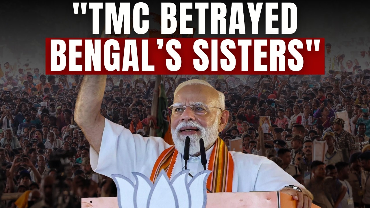 PM Modi Slams Conspiracy Against Women&rsquo;s Quota Bill, Attacks TMC At West Bengal Election Rally