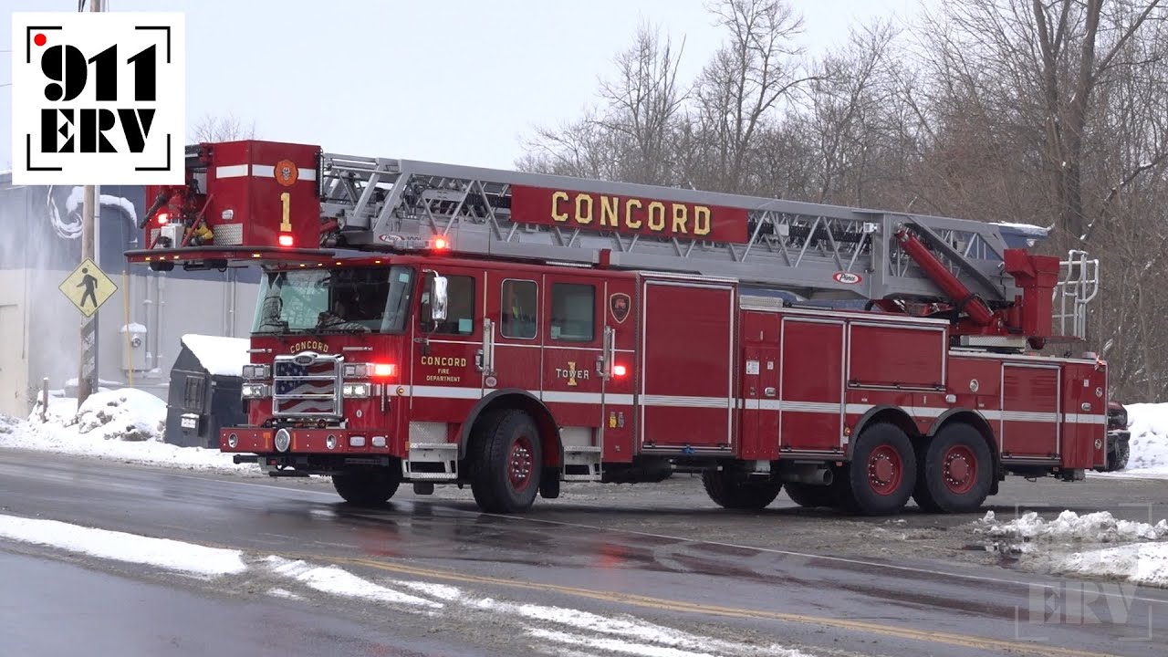 Concord Fire Truck Responding | BRAND NEW Tower 1
