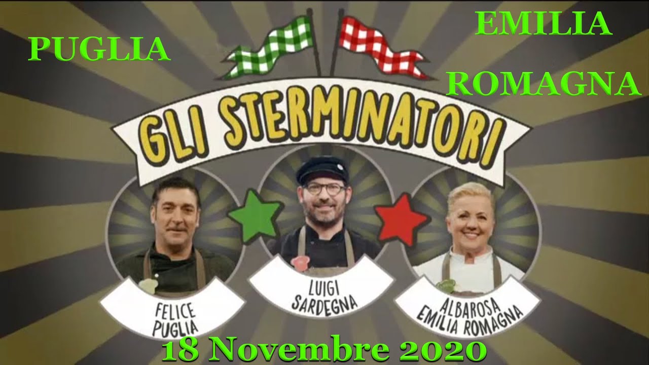 Cuochi D'Italia All Stars - Puglia vs Emilia Romagna - 18 Novembre 2020