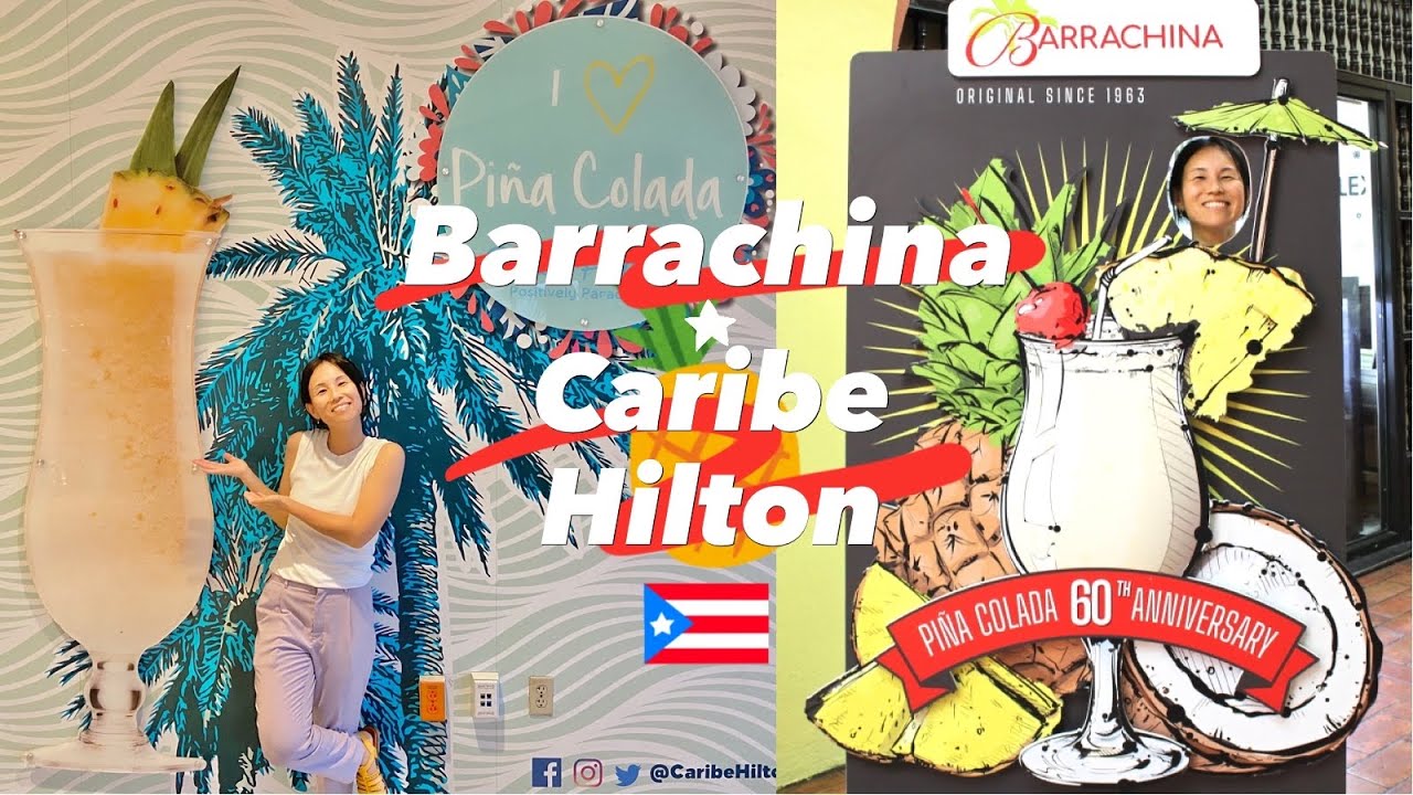 Degusté Originales de Piña Colada en su origen, Puerto Rico! Vlog de Chifumi y Pedro