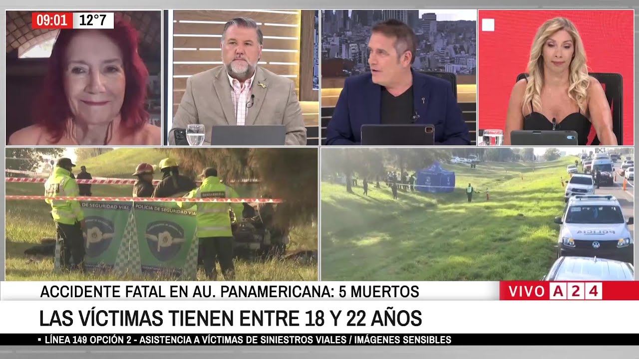 🔴 ACCIDENTE FATAL EN AU.PANAMERICANA: 5 MUERTOS