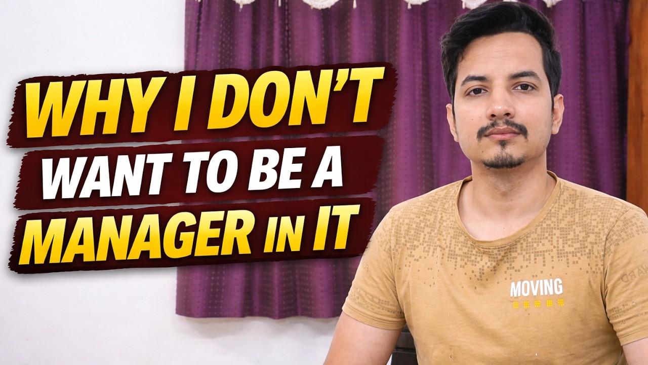 Why I Don’t Want a Managerial Role in IT | Honest Reality of Tech Careers