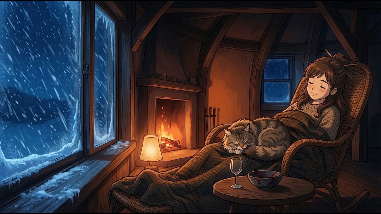 🌲 A Warm Treehouse Kitchen in a Blizzard | Cozy Winter Cooking in the Deep Forest ❄️🔥