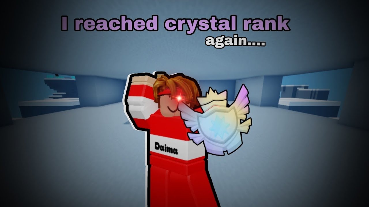 I reached crystal rank in Roblox bedfight (Again)