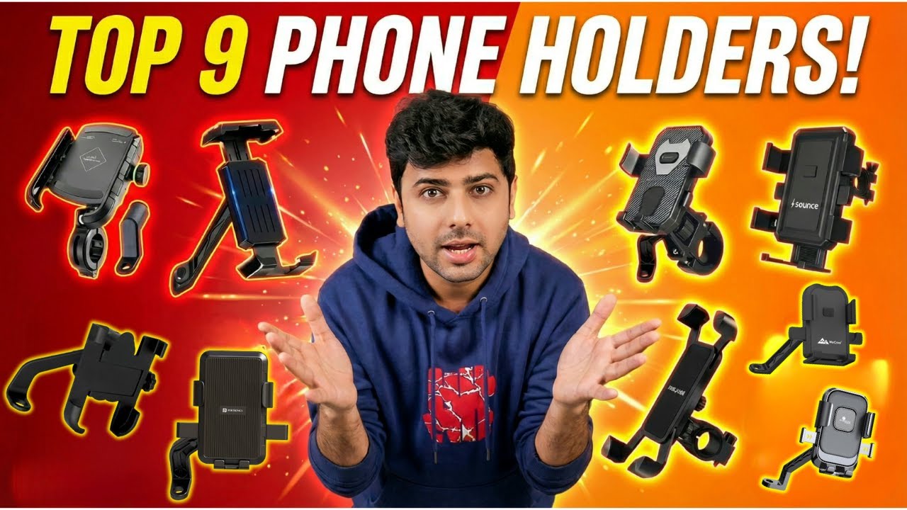 ₹200–₹700 Bike Mobile Holder Review | Grand Pitstop, Cason, Portronics & More