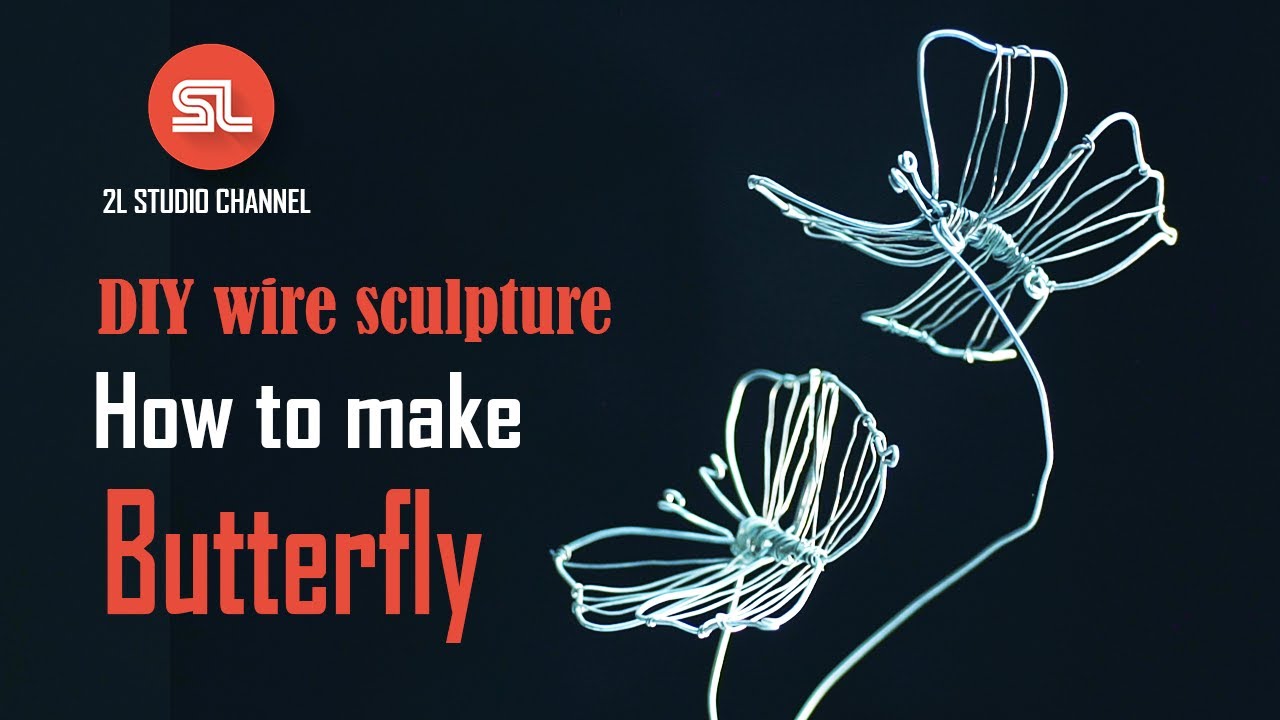 DIY wire sculpture | How to make butterfly