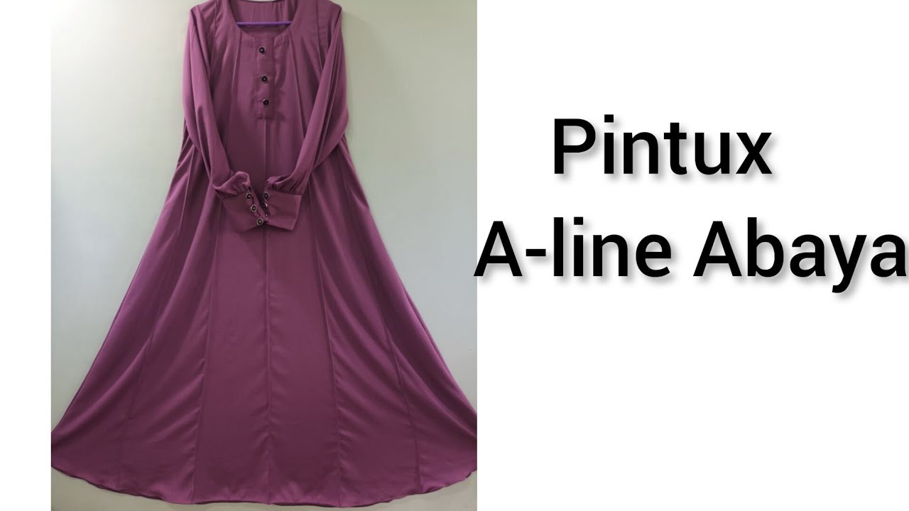 Pintucks A-line Abaya cutting & stitching /Abaya design