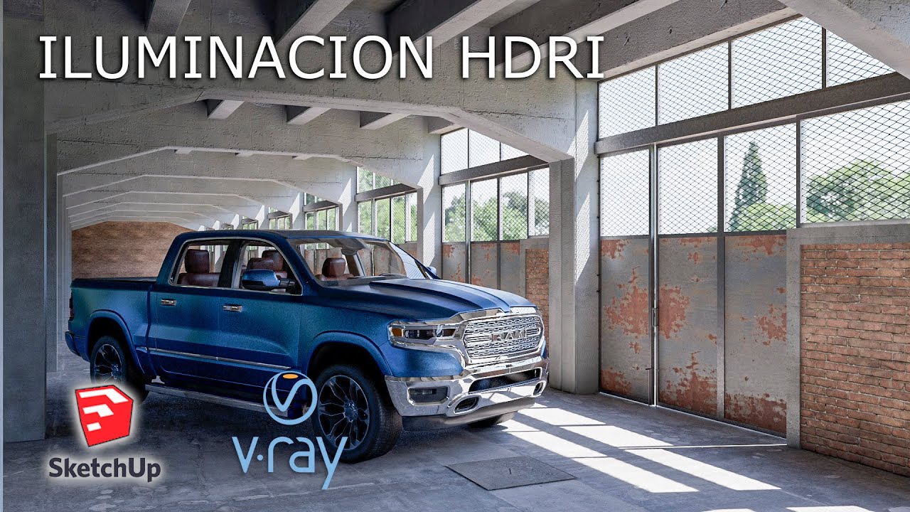 ILUMINACION HDRI - SKETCHUP - VRAY 5
