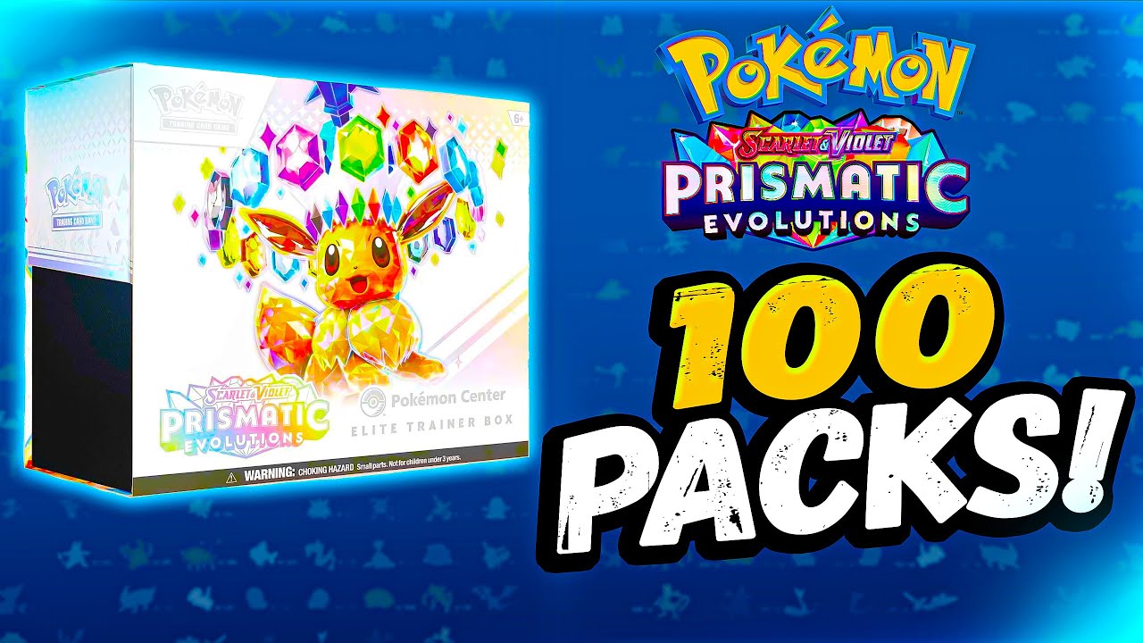 Opening 100 Pokémon Prismatic Evolutions Booster Packs!