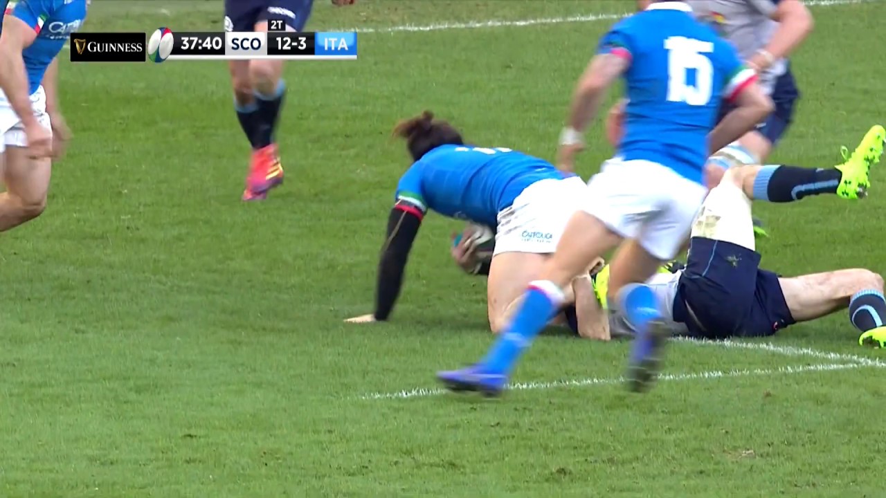 Seymour with text book tackle to win key penalty! | Guinness Six Nations