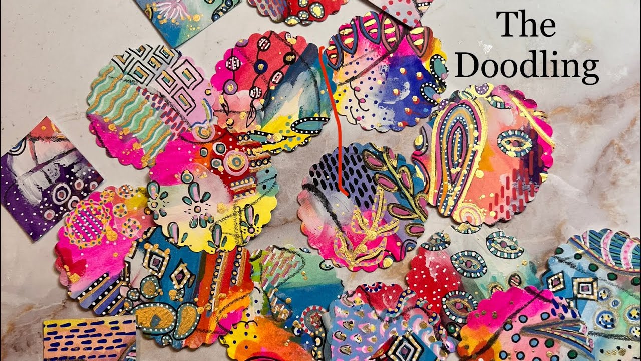 Whimsical Watercolor Circles: Doodles - A Mixed Media Mini Masterpiece Part 2