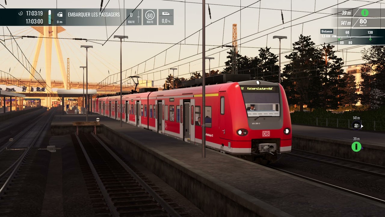 TRAIN SIM WORLD 5  S2 (38236) Heidelberg Hbf - Kaiserslautern Hbf  Voyage en cabine DB BR 425 DBTR