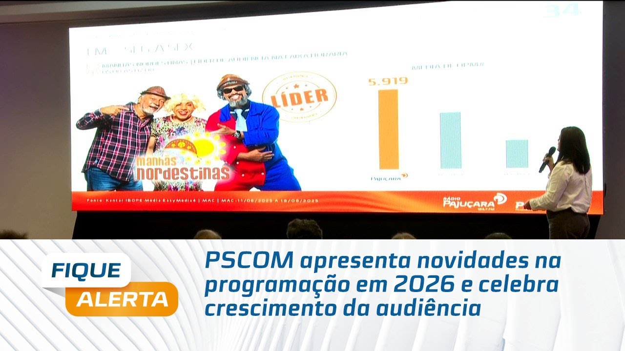 PSCOM apresenta novidades na programa&ccedil;&atilde;o em 2026 e celebra crescimento da audi&ecirc;ncia