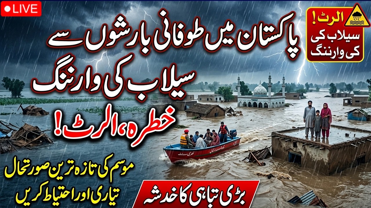 🔴LIVE: Pakistan Flood Warning | Heavy Rainfall May Trigger Flash Floods | Weather Update