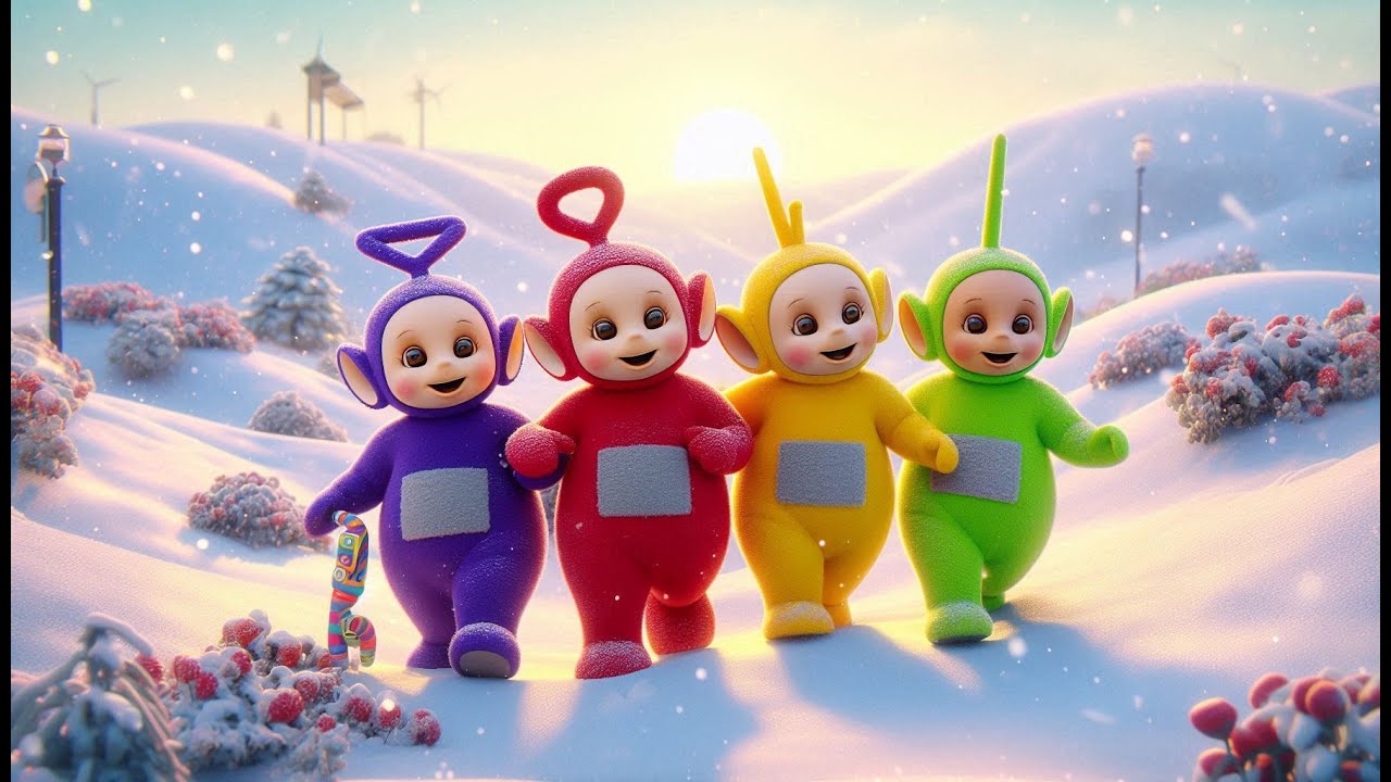 Schneetag mit den Teletubbies