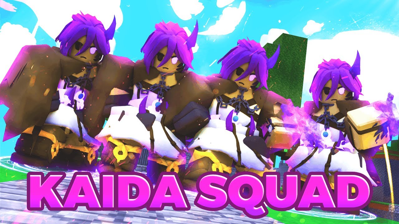 FULL Kaida Squad Dominate Squad Matches in Roblox Bedwars! (UNBEATABLE)