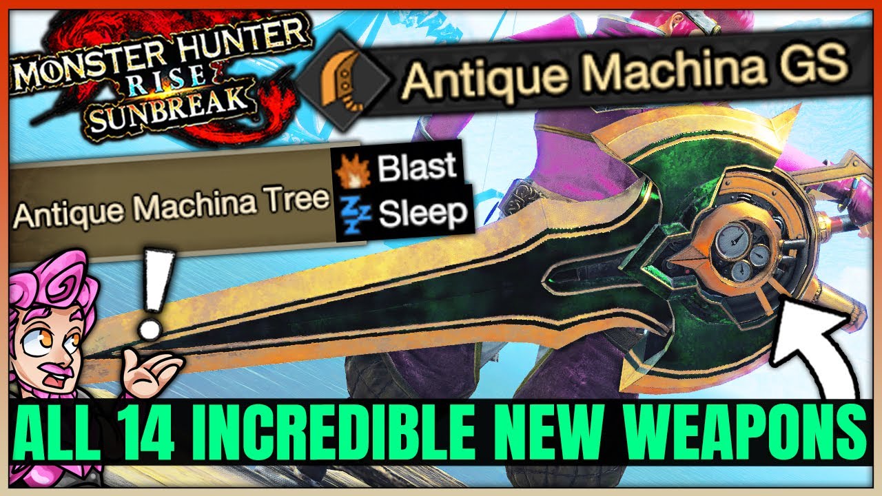The BEST New Weapon for ALL 14 Weapons - Antique Machina Breakdown - Monster Hunter Rise Sunbreak