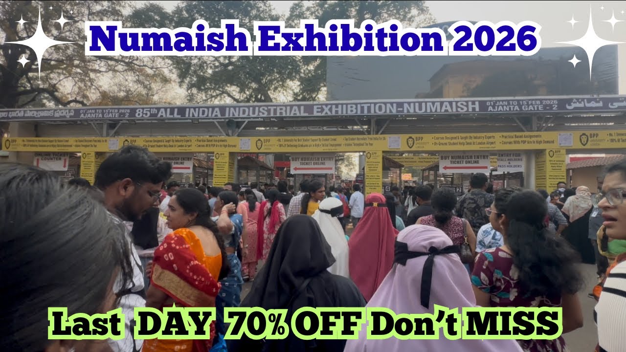 Numaish Exhibition 2026 70% Off Kashmiri Sarees,Dry Fruits,Jewellers | ₹500 ABHAYAS | LAST DAY OFFER