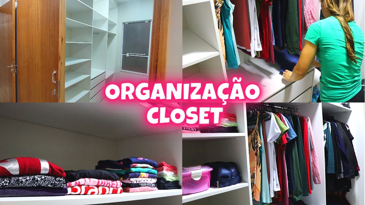 ORGANIZAÇÃO DO CLOSET NA CASA NOVA PÓS MUDANÇA - ELE É ENORME 😱